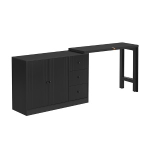 TIRAMISUBEST Convertible Sideboard with Adjustable Pull-Out Top That Transforms into Dining Table for Flexible Multi-Purpose Use - 1 of 4