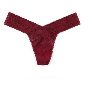 Hanky Panky Women's Daily Lace Petite Low Rise Thong - One Size - 1 of 3