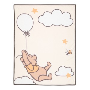 Lambs & Ivy WINNIE THE POOH Picture Perfect Baby Blanket - Beige, Animals - 1 of 4