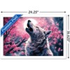 Trends International Shawna Stewart - Howling At The Moon Framed Wall Poster Prints - 3 of 4