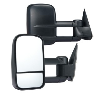VEVOR Towing Mirrors, Left & Right Pair Set for Chevrolet Silverado (1999-2007)/GMC/Cadillac, Tow Mirror with Plane & Convex Glass, Black - 1 of 4