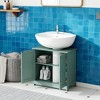 Racxily Bathroom Vanity Cabinet, Under Sink Storage with 2 Doors & Adjustable Shelf - 2 of 4
