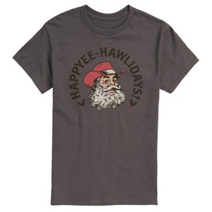 Men's - Instant Message - Happyee Hawlidays Short Sleeve Graphic T-Shirt - 1 of 4