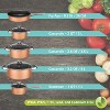 Brentwood 9-Piece Nonstick Copper-Clad Cookware Set with Glass Lids in Gold - 3 of 4