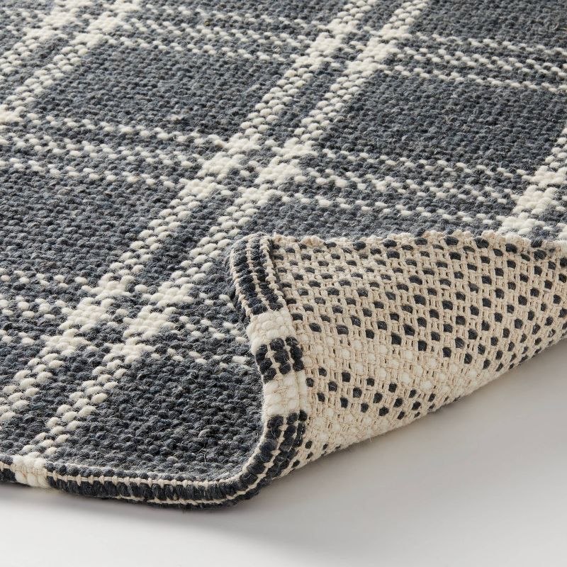 Cottonwood Hand Woven Plaid Wool/Cotton Rug - Threshold™ designed with Studio McGee, 4 of 5