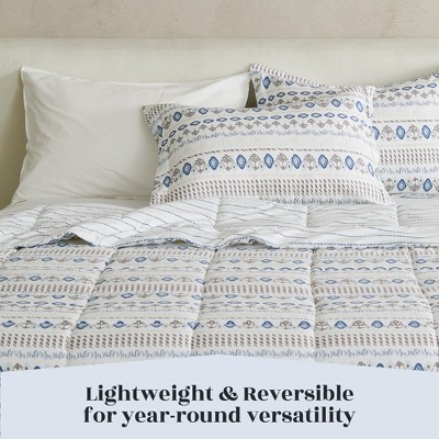 Full/Queen Arista Print Reversible Microfiber Comforter Set