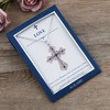 Anna-Kaci Purple Lavender Rhinestone Celtic Cross Necklace with Message Card & Envelope Jewelry Gift - 3 of 4