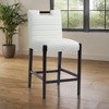 Meridian Furniture,Aimee Cream Vegan Leather Counter Stool - 2 of 4