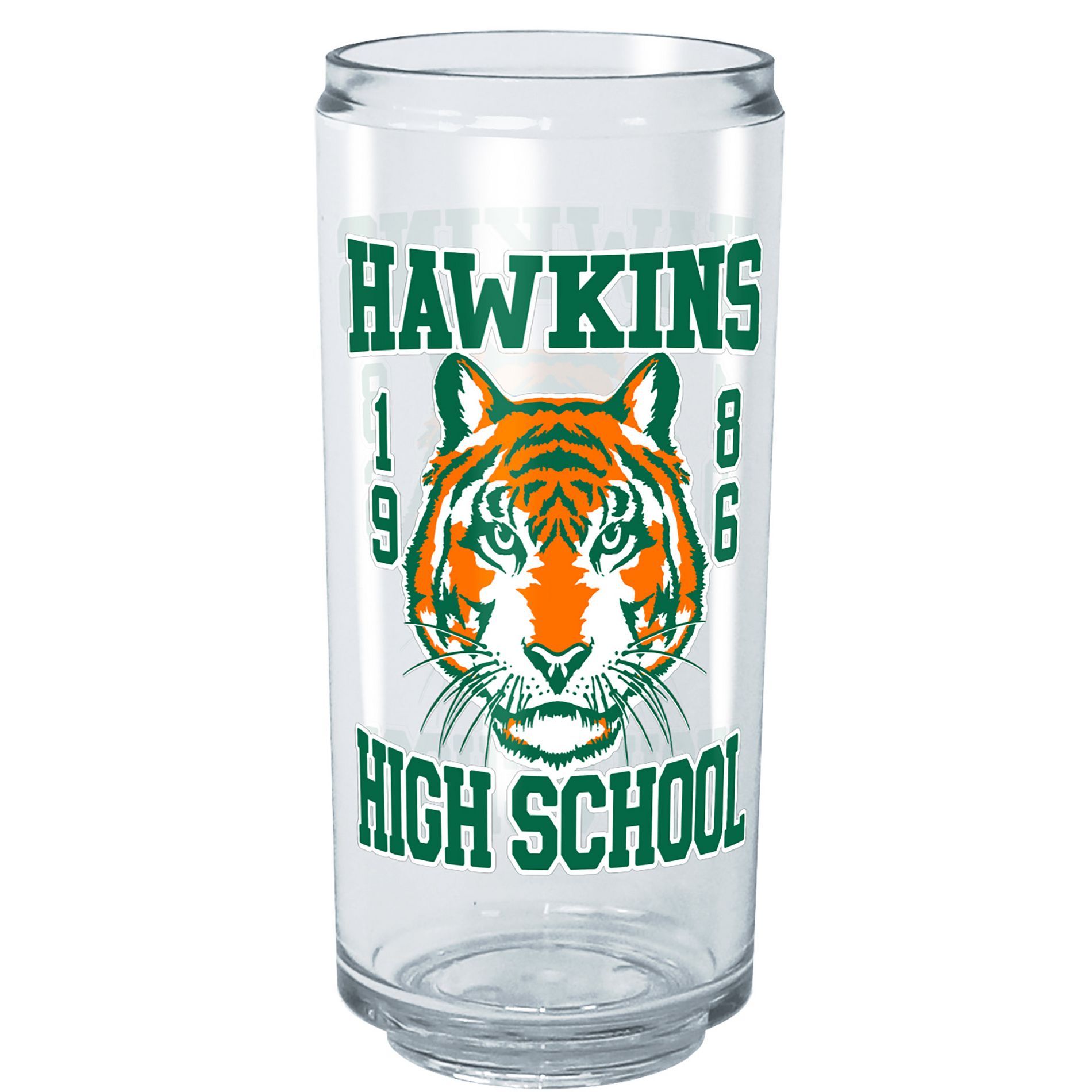 Stranger Things Hawkins High Mascot  Tritan Can Shaped Drinking Cup - Clear - 16 oz.