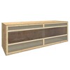 vidaXL Terrarium - Engineered Wood & Glass, 56.7"x18.1"x18.9", Reptile Habitat with Optimal Airflow & Viewing - 2 of 4