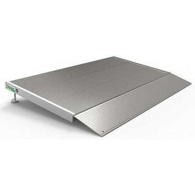 EZ-ACCESS TRANSITIONS Portable Self Supporting Aluminum Angled Entry Threshold Ramp Ideal for Uneven Surfaces or Single Step Rises