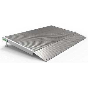 EZ-ACCESS TRANSITIONS Portable Self Supporting Aluminum Angled Entry Threshold Ramp Ideal for Uneven Surfaces or Single Step Rises - 1 of 4
