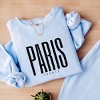 Simply Sage Market Paris France Distressed Lightweight Garment Dyed Sweatshirt - 3 of 4