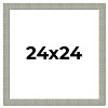 PosterPalooza | Square Sculpted Blue Picture Frame - UV Acrylic, Foam Board Backing, Hanging Hardware - 2 of 4