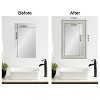 Amanti Art Mirror Makeover Bathroom Mirror Frame Border Kit - Fully Assembled Peel and Stick Frame - Mirror NOT Included - Flair Trim - 4 of 4