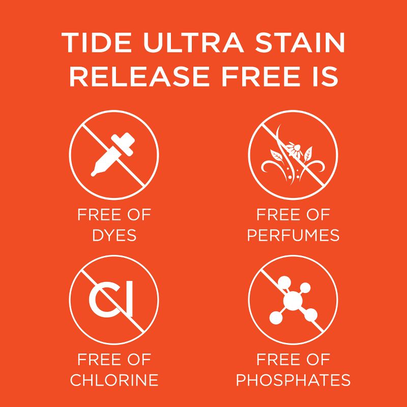 Tide Ultra Stain Release FREE Liquid Laundry Detergent - 92 fl oz, 6 of 13