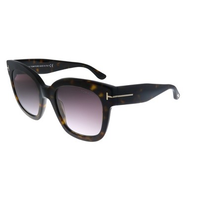Tom Ford Beatrix-02 TF 613 52T Womens Square Sunglasses Havana 52mm