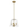 4-Light Pendant – Clear Glass on Chain, Farmhouse Hanging Light - 4 of 4