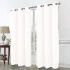 RT Designer Collection Cosmo Shimmer Jacquard 2 Pack Grommet Curtain Panel Pair 36" x 84" White - 2 of 4