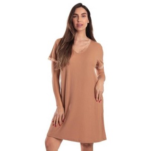 Just Love Short Sleeve Nightgown for Women – Cozy, Lightweight Sleepwear with Classic Design - 1 of 3