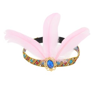 Unique Bargains Women's Feather Elastic Band Headband 1 Pc - 1 of 4