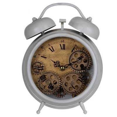 Hereford Table Clock Gray/Bronze - A&B Home