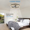 Ludomide 20" Ceiling Fans With Lights, Modern LED Low Profile Ceiling Fan With Lights And Remote - 2 of 4