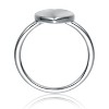 Guili Elegant Heart-Shaped Band Ring in White, Gold, Rose Gold, Available in Sizes 3-6, Crafted for Timeless Everyday Wear and Romantic Appeal - 2 of 2