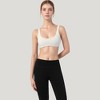 Anna-Kaci Active Women's Scoop Neck Sports Bra with Wide Straps and Seamless Design - 2 of 4