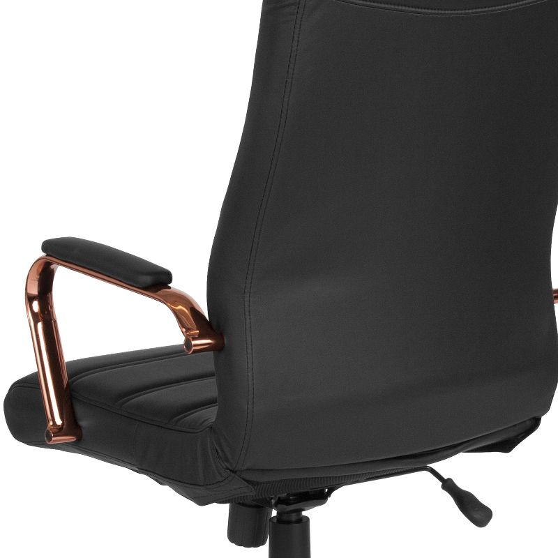 Flash Furniture High Back Executive Swivel Office Chair with Metal Frame and Arms, 6 of 14