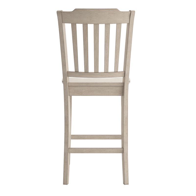 Set of 2 24" South Hill Slat Back Wood Counter Height Chair - Inspire Q, 5 of 9