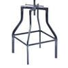 Eagleswood Adjustable Industrial Barstool Gray/Pine - Armen Living: Swivel, Pine Wood Seat, Metal Frame - 4 of 4