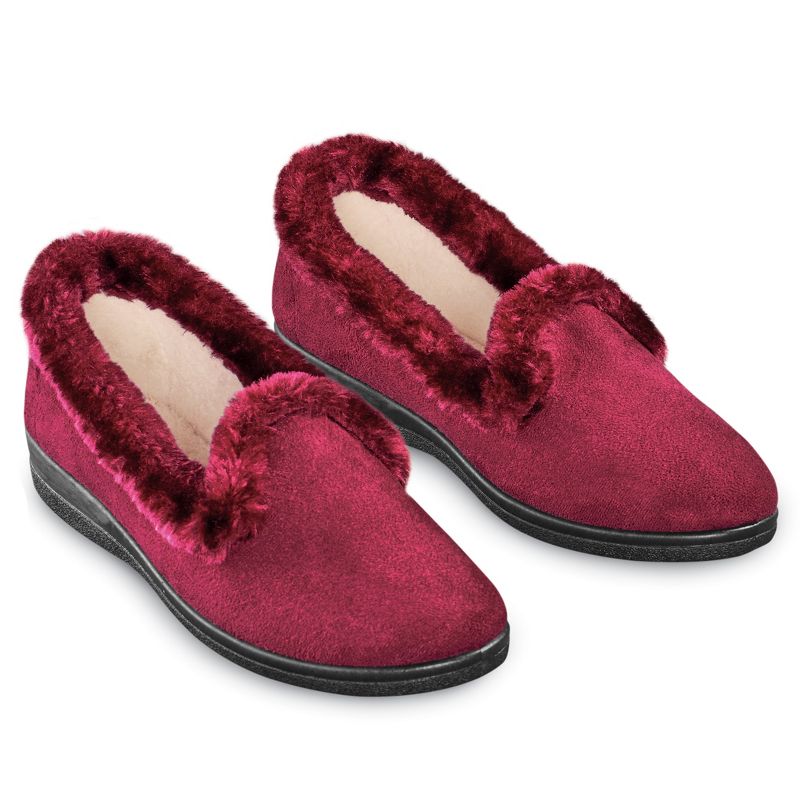 Collections Etc Slip On Cozy Slippers, 2 of 5