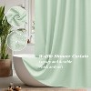 LunaLulinlk Thick Waffle Weave Shower Curtain, Mint Green - 4 of 4