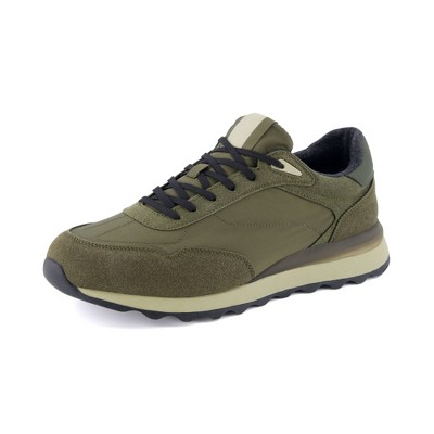 CUSHIONAIRE Men's Crest lace up Sneaker with +Comfort Foam