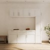 OUTSUPPLY White Stackable Wall Mounted Storage Cabinet, Adjustable Shelves, Multi Functional Use - 4 of 4