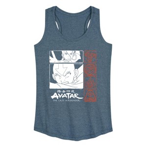 Women's - Avatar: The Last Airbender - Team Avatar Graphic Racerback Tank - 1 of 4