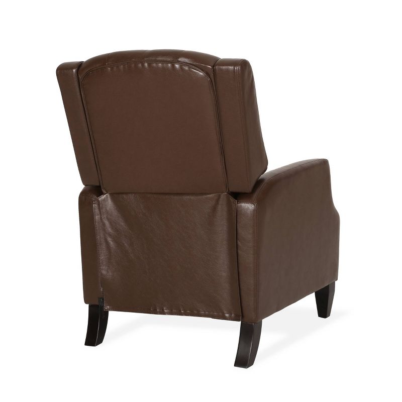 Sadlier Contemporary Faux Leather Tufted Pushback Recliner - Christopher Knight Home, 5 of 13