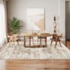 Washable Area Rug -Vintage Distressed Gray Rug for Bedroom, Living Room, Dining Room, Classroom - Soft, Non-Shedding, Stain Resistant Carpet - 3 of 4