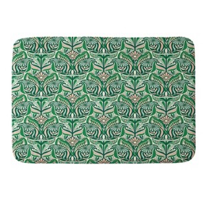 34"x21" Jenean Morrison Mirror Image Memory Foam Bath Rug Green - Deny Designs - 1 of 3