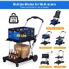 2 Tier Folding Shopping Cart for Groceries - Heavy Duty 198 LB Capacity - 2 of 4