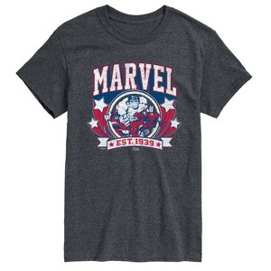Men's - Marvel - Collegiate Americana Short Sleeve Graphic T-Shirt - 1 of 4