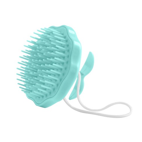 Hair Scalp Massager Shampoo Brush, Scalp Care Hair Wash Brush Silicone Comb  - Green