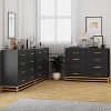 Garvee 8 Drawer Dresser for Bedroom - Elegant Chest of Drawers & TV Stand with Lacquered Finish, Space-Saving Design - 3 of 4