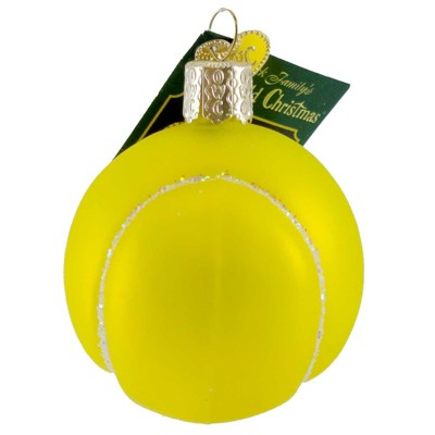 Old World Christmas 2.5 Inch Tennis Ball Sport Match Ornament Tree Ornaments
