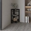 FONTOI End Table Corner Three Tier Shelf Side Table Modern Storage Accent Table with Tray Top for Living Room or Bedroom, Black, 15.2"*15.2"*31.7" - 4 of 4