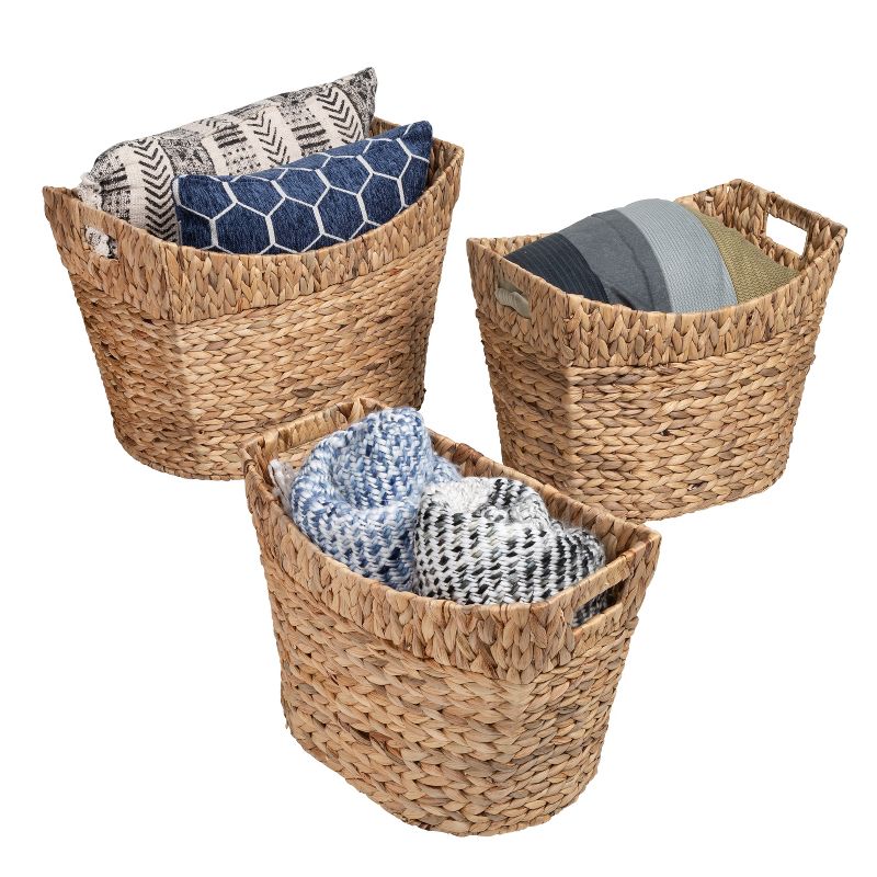 Honey-Can-Do 3pc L Nesting Natural Baskets, 2 of 9
