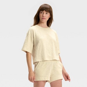 Women's Leisure Studio Boxy Short Sleeve T-Shirt - Universal Thread™ - 1 of 3
