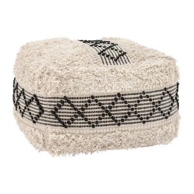Zuo Pisco Ottoman Beige & Black