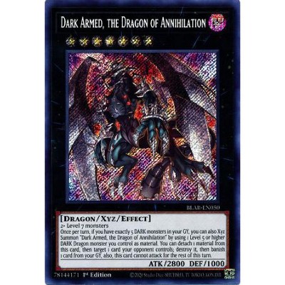 Yugioh Battles Of Legend Armageddon Secret Rare Dark Armed The Dragon Of Annihilation Blar En050 Target